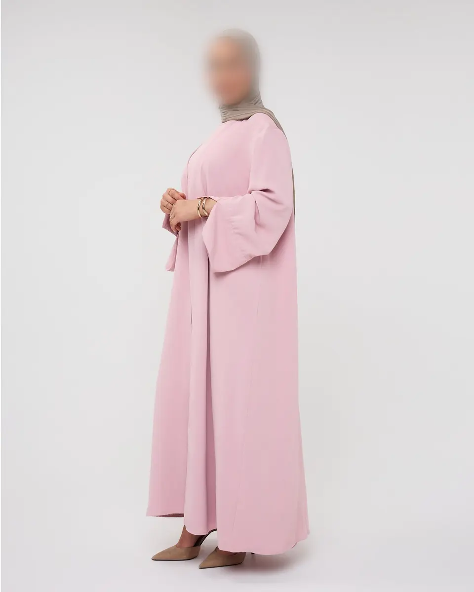 KIMONO WITH SPLIT PINK