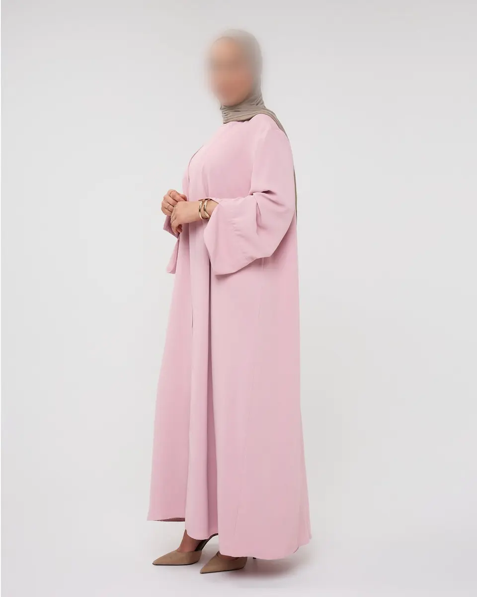 KIMONO WITH SPLIT PINK