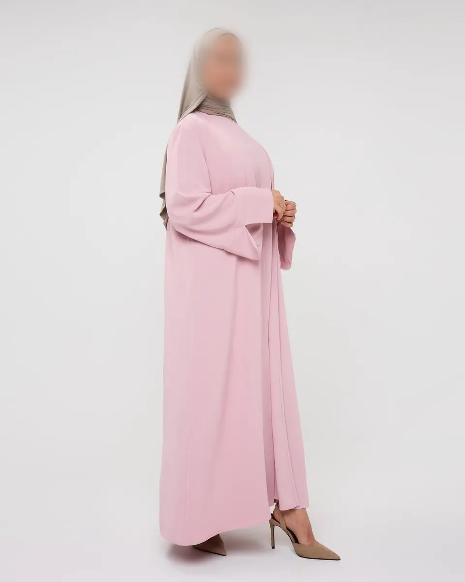 KIMONO WITH SPLIT PINK