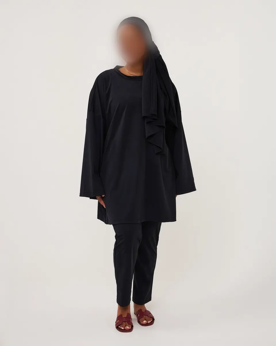 OVERSIZED BURKINI LEGGING BLACK