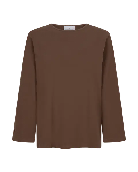 OVERSIZED TOP DARKBROWN