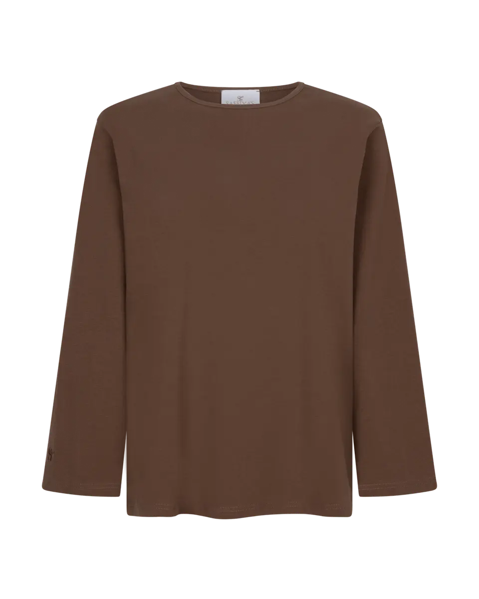 OVERSIZED TOP DARKBROWN