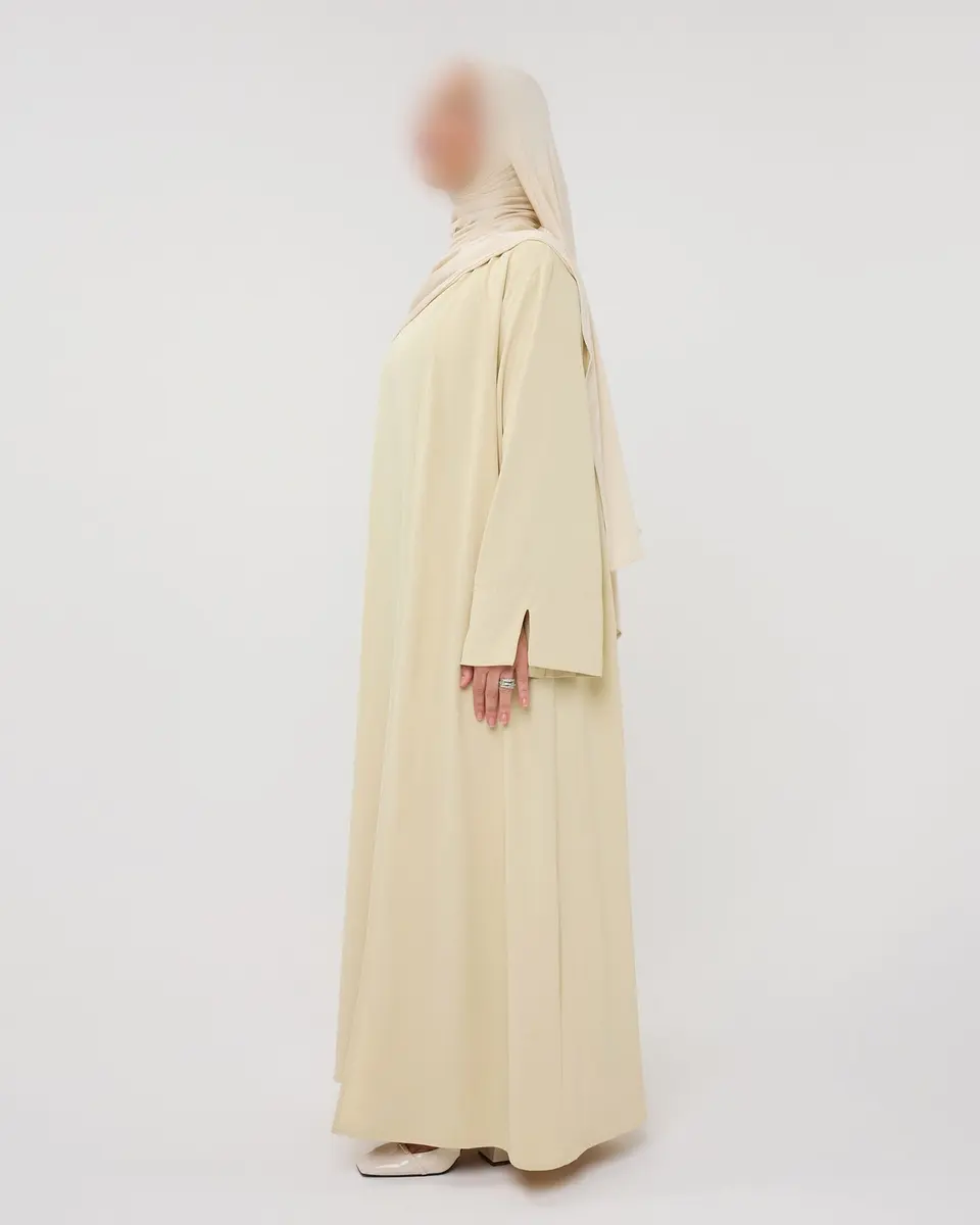 KIMONO WITH SPLIT MOSSYELLOW
