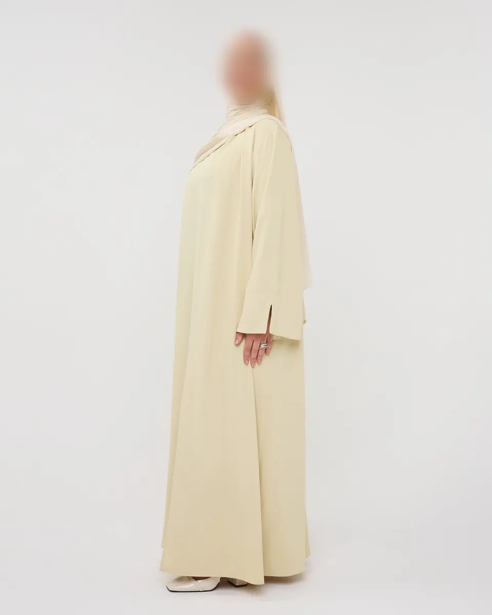KIMONO WITH SPLIT MOSSYELLOW
