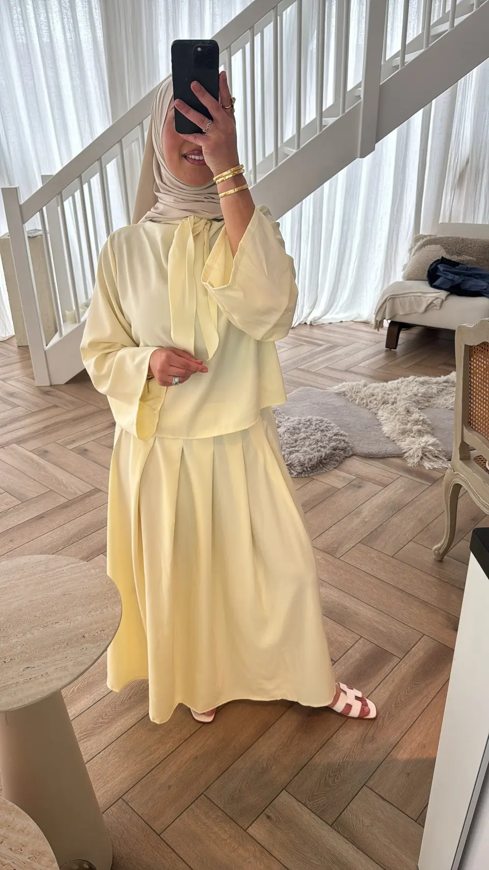 SAFFIYA'S SKIRT SET CREAMBEIGE