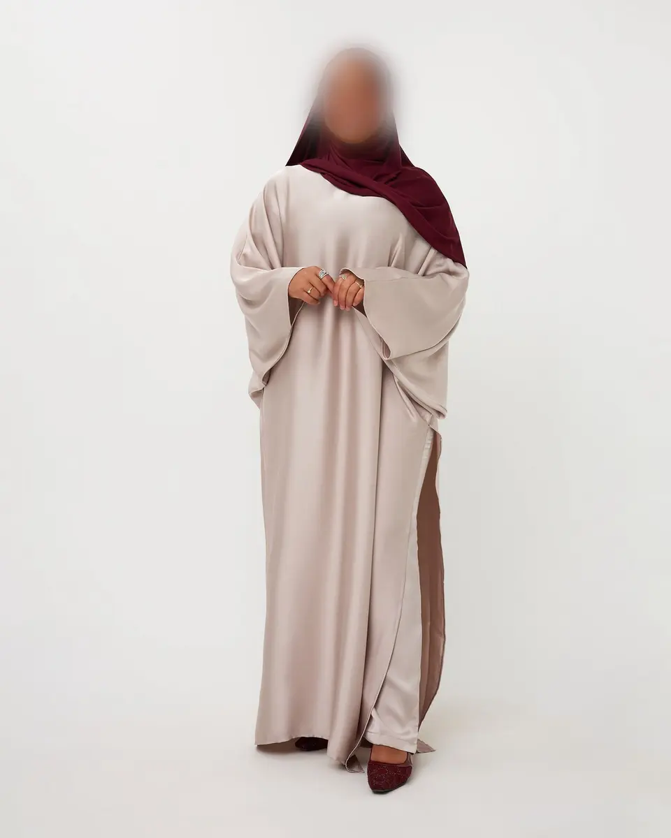 KAFTANDRESS WITH PANTS BEIGE