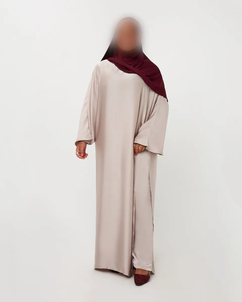 KAFTANDRESS WITH PANTS BEIGE