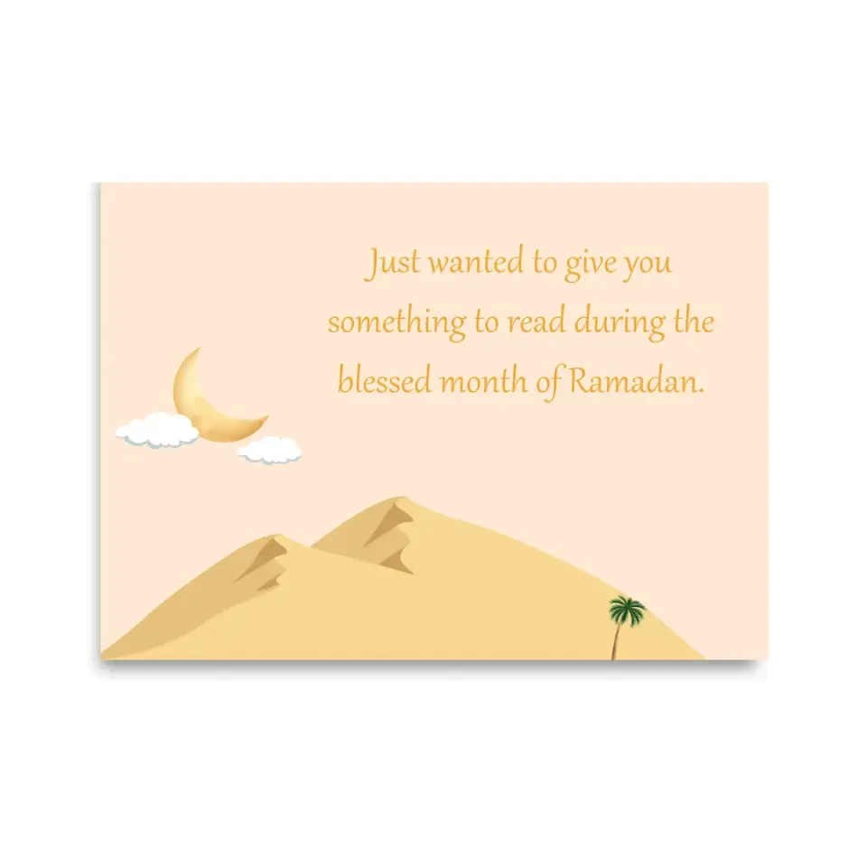 Kaartje – Something to Read during the Ramadaan