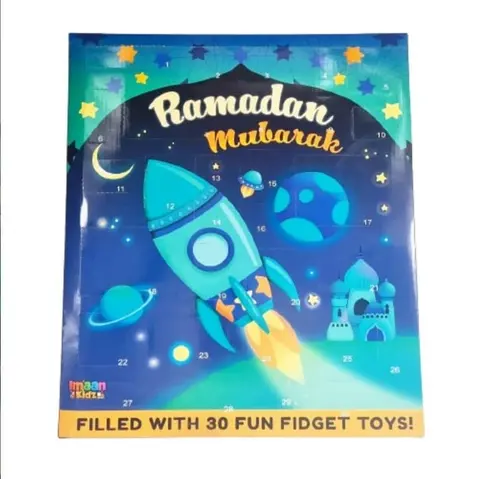 Ramadan Mubarak Fidget Aftelkalender Blauw