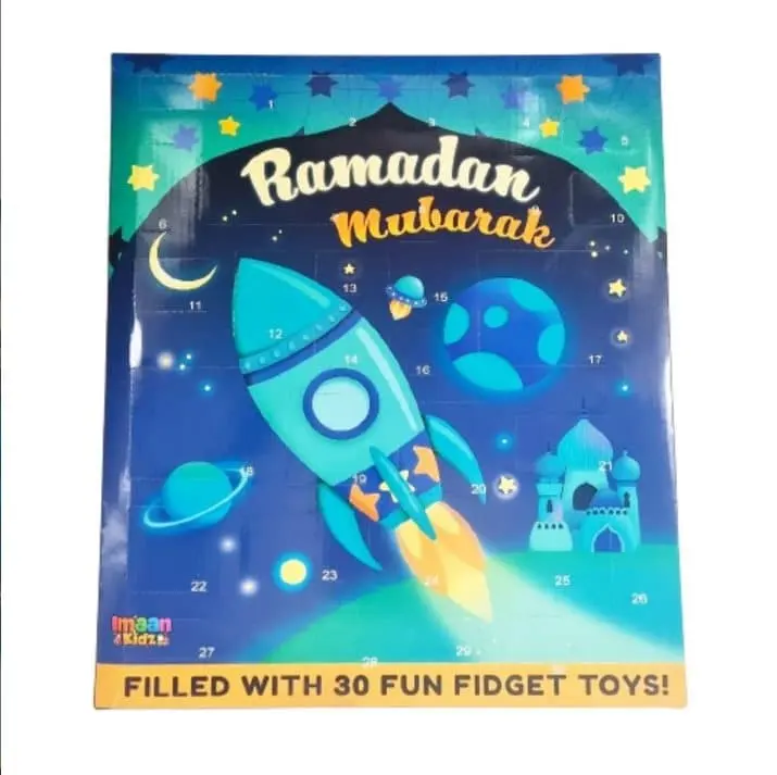 Ramadan Mubarak Fidget Aftelkalender Blauw
